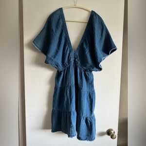 Aerie Blue Denim Dress